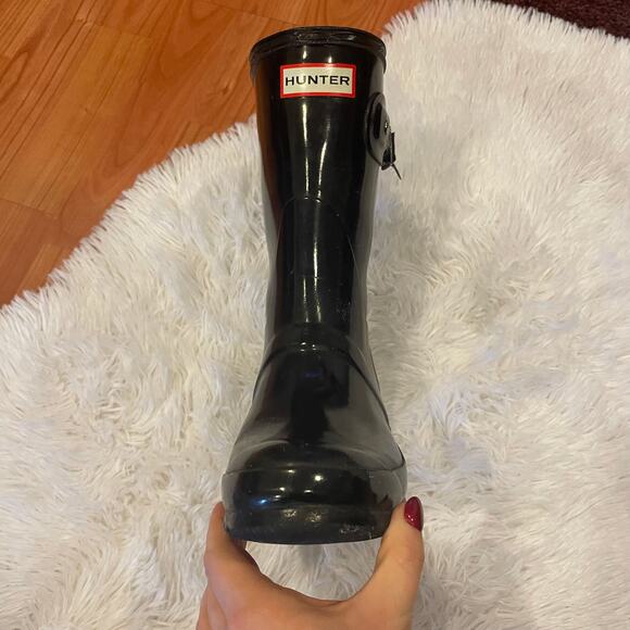 Hunter Short Gloss Rain Boots Size 6 - Picture 11 of 13
